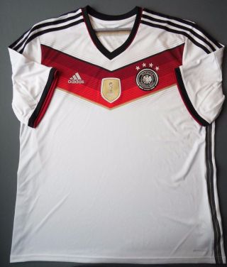 Germany 2014 World Cup Jersey 2xl Soccer Adidas M35022 Shirt Trikot Ig93 5,  /5