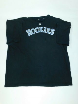 Majestic Colorado Rockies Carlos Gonzalez 5 T - Shirt Sz2 Xl