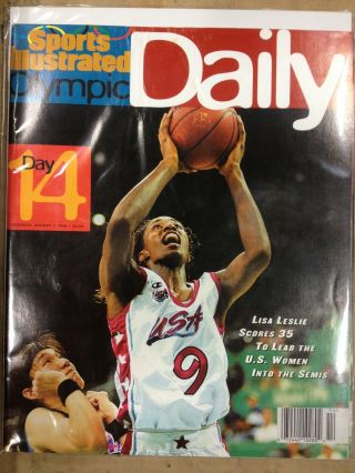 1996 Atlanta Olympic Daily Sports Illustrated Day 14 Lisa Leslie Rare