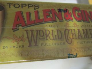 2010 Topps Allen & Ginter Baseball Factory Box 24 Packs / 8 Cards (B30) 3