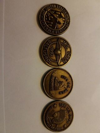 1992 1993 1994 1995 US Open Ball Markers PGA 2
