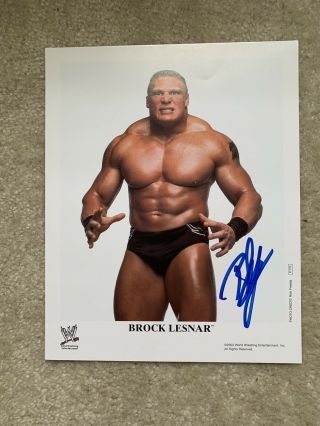 Wwe Wwf Brock Lesnar Autographed Signed 8x10 Promo Photo P - 770 With