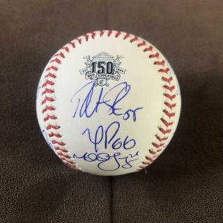2019 Cincinnati Reds 150th Team Signed Autographed Baseball 17 Autographs Puig