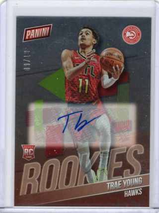 2019 Panini Trae Young Autograph Auto Vip Nscc National Rookies Rc 9/10 Hawks Sp