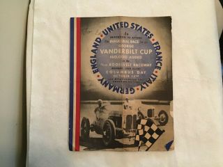 1936 George Vanderbilt Cup Inaugural Race Roosevelt Raceway Ny