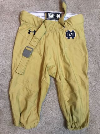 2014 Team Issued Notre Dame Football Under Armour Pants 89