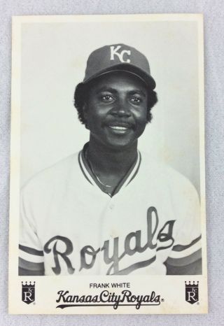 1984 Frank White,  Kansas City Royals Team Issue Photo