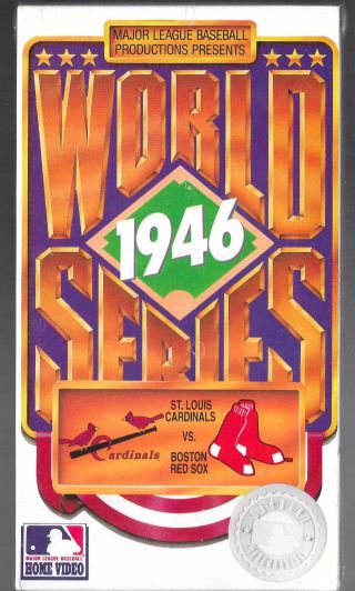 Mlb World Series Video Nib Vintage 1946 St.  Louis Cardinals Vs Boston Red Sox