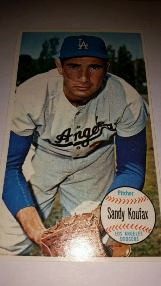 1964 Topps Giant Card 3 Sandy Koufax - Los Angeles Dodgers