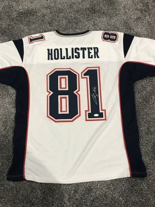 Cody Hollister Signed Patriots Jersey (jsa) England Back Up Wide Out