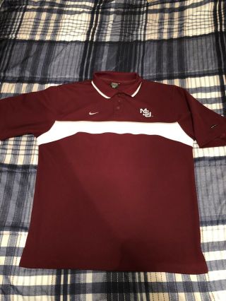 Vintage Nike Dri - Fit Mississippi State Polo Shirt Mens Size Large