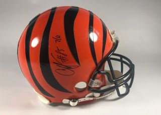 Cincinnati Bengals Chad Johnson Ochocinco Signed Full Size Proline Helmet 7/11