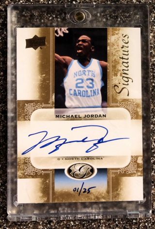 Michael Jordan 2011 Ud All Time Greats Auto 1 /25 Upper Deck Sp Autograph