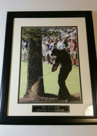 Phil Mickelson 2010 Masters champion Photo Framed 16 1/4 