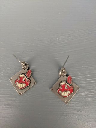 Vintage Cleveland Indians Chief Wahoo Earrings