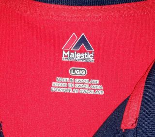 Majestic St.  Louis Cardinals Pullover Polo Shirt Mens Large 3