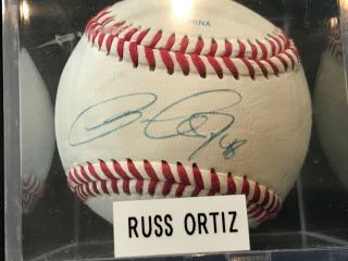 Russ Ortiz Autographed Signed Autograph Baseball