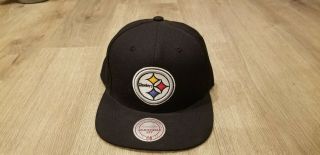 Pittsburgh Steelers Nfl Mitchell And Ness Vintage Snapback 2 - Tone Cap Hat