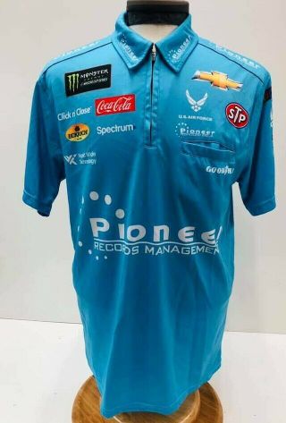 Nascar 43 Bubba Wallace 2018 Petty Team Issued Race Crew Shirt Size Large