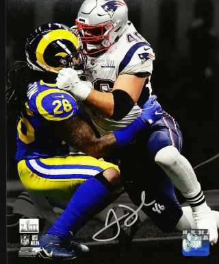 James Develin Autograph Signed 8x10 Photo England Patriots Bowl