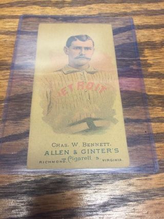 Allen & Ginter World’s Champions 1887 Chas W Bennett Baseball Card St C13