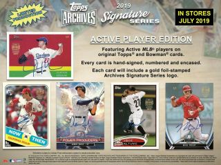 2019 Archives Signature Series Baseball 20 - Box Case Break Texas Rangers 1