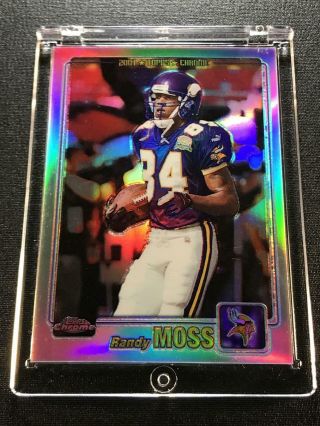 Randy Moss 2001 Topps Chrome 1 Refractor Parallel Card 