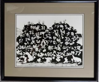 19 " X16 " Fun Green Bay Packers 1966 Team Photo At Brett Favre Steak House Display