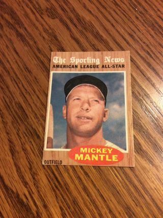 1962 Topps 471 Mickey Mantle Vg - Ex
