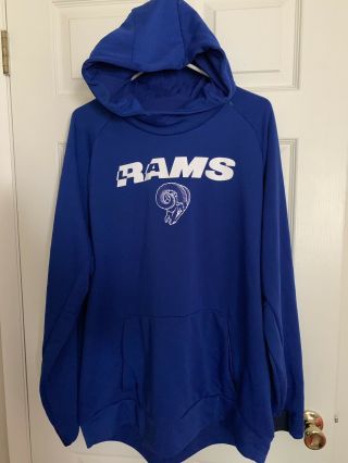 Los Angeles Rams - Nike Team Apparel Pullover Hoodie - Rams Issued - Men’s Xxl