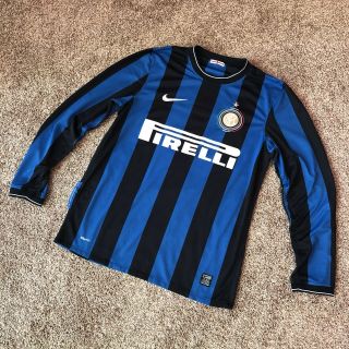 Inter Milan Long Sleeve Nike Team Jersey Ls 17 Mariga Futbol Soccer Large