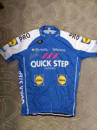 Marcel Kittel Signed 2017 Etixx - Quick - Step Cycling Jersey Tour De France