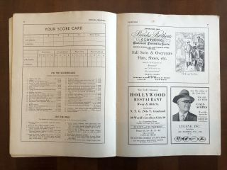 1930 COLUMBIA LIONS FOOTBALL PROGRAM VS CORNELL TIGERS GREAT COVER 7