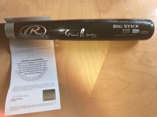 Uda Ernie Banks Autographed Signed Bat Chicago Cubs Upper Deck Authenticated