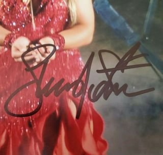 Sexy Cleavage Shawn Johnson authentic signed autographed 8x10 photo holo 2