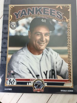 Lou Gehrig Photo 8x10 - York Yankees