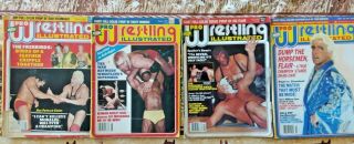 4 Pro Wrestling Illustrated Magazines 1981 - 82 - 87