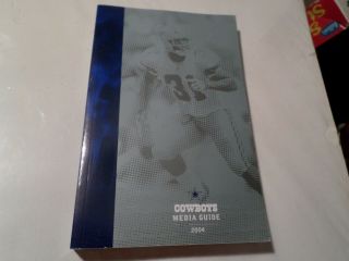 2004 Dallas Cowboys Nfl Football Media Guide Record Book Reg.  Binding Aa,  Cond.
