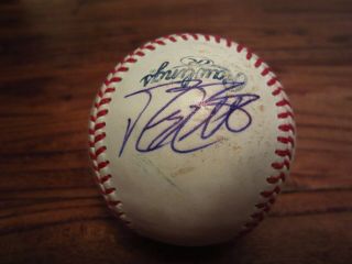 Mike Moustakas Game Signed Auto Rawlings Mlb Baseball Auto Royals Brewers