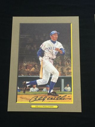 Billy Williams Signed Perez Steele Great Moments Postcard