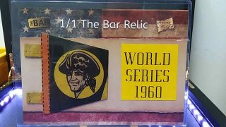 2018 The Bar 1/1 1960 World Series Pirates Pennant Relic One Of One