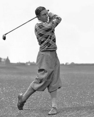 1931 Golfer Thomas Henry Cotton Glossy 8x10 Photo Vintage Print Golfing Poster