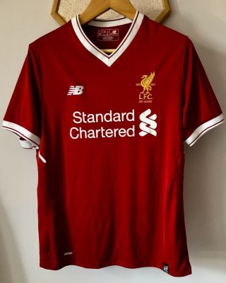 Liverpool 2017 2018 Home Football Shirt 125 Years Balance Size M