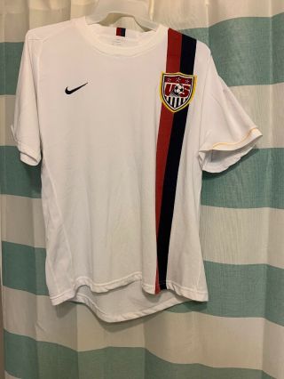 2006 - 08 United States Soccer Team Nike Usa Us White World Cup 2006 Jersey Xl