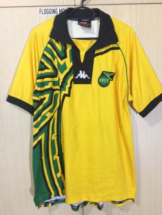 Jamaica Kappa World Cup 1998 Home Football Soccer Jersey Shirt L Camiseta