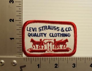 Levi Strauss & Co.  Quality Clothing Vintage Embroidered Patch (red/red)