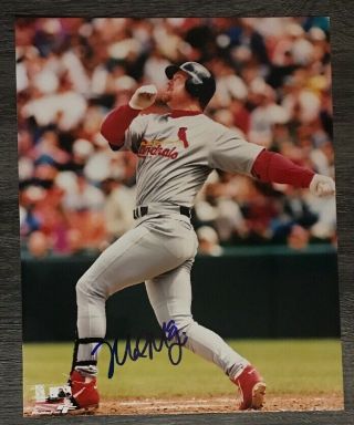 Mark Mcgwire Signed Autographed St.  Louis Cardinals 8x10 Photo