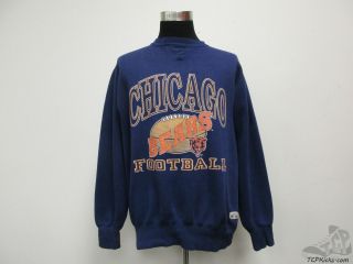 Vtg 90s Logo 7 Chicago Bears Crewneck Sweatshirt Sz Xl Extra Large Football Nfl