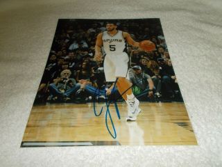 Cory Joseph San Antonio Spurs Signed Autographed 8x10 Photo Basketball Nba