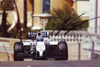 Valtteri Bottas Signed 8x12 Inches 2014 Williams F1 Monaco Gp Photo